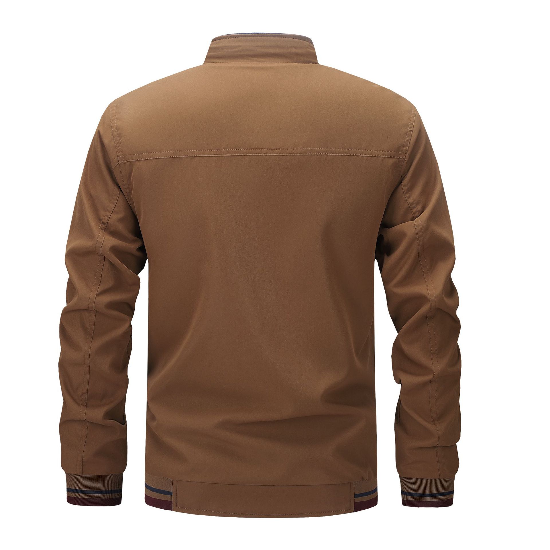 Men's Clothing Tops Jackets Coats Spring Autumn Double Sided Stand Collar Casual Jacket Flight Jacket Men's Jacket