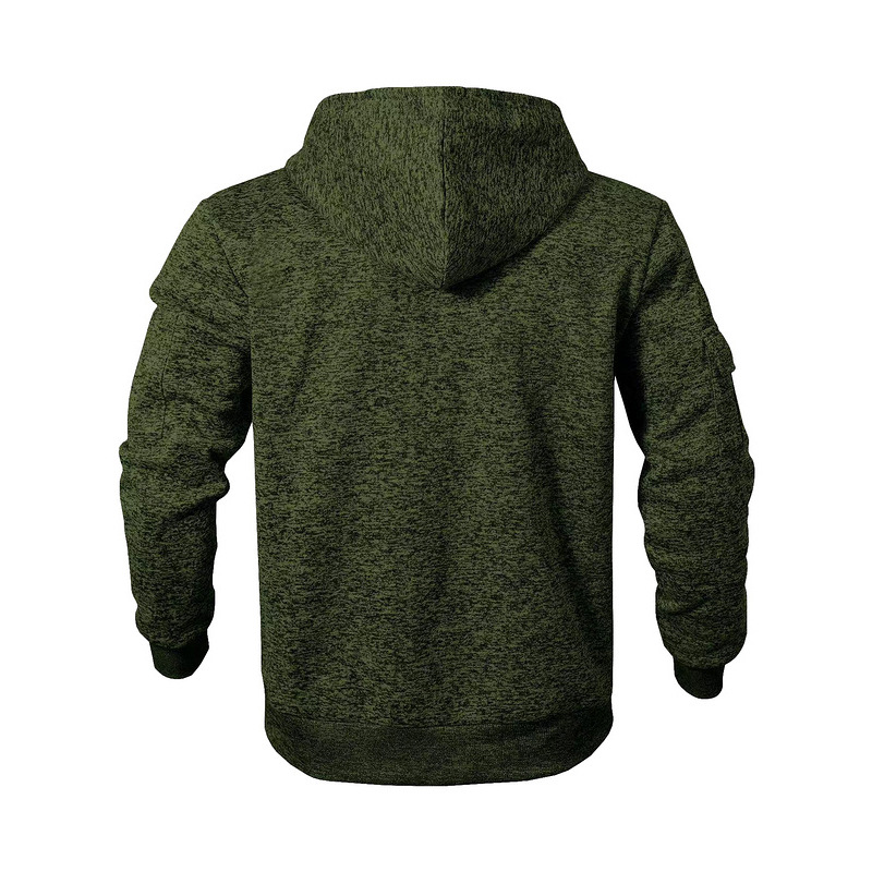 Men's Clothing Tops Sweatshirts Hoodies American-Style Heavyweight Plush Men's Retro Cation Workwear Pocket Hoodie Zipper Trendy Sportswear
