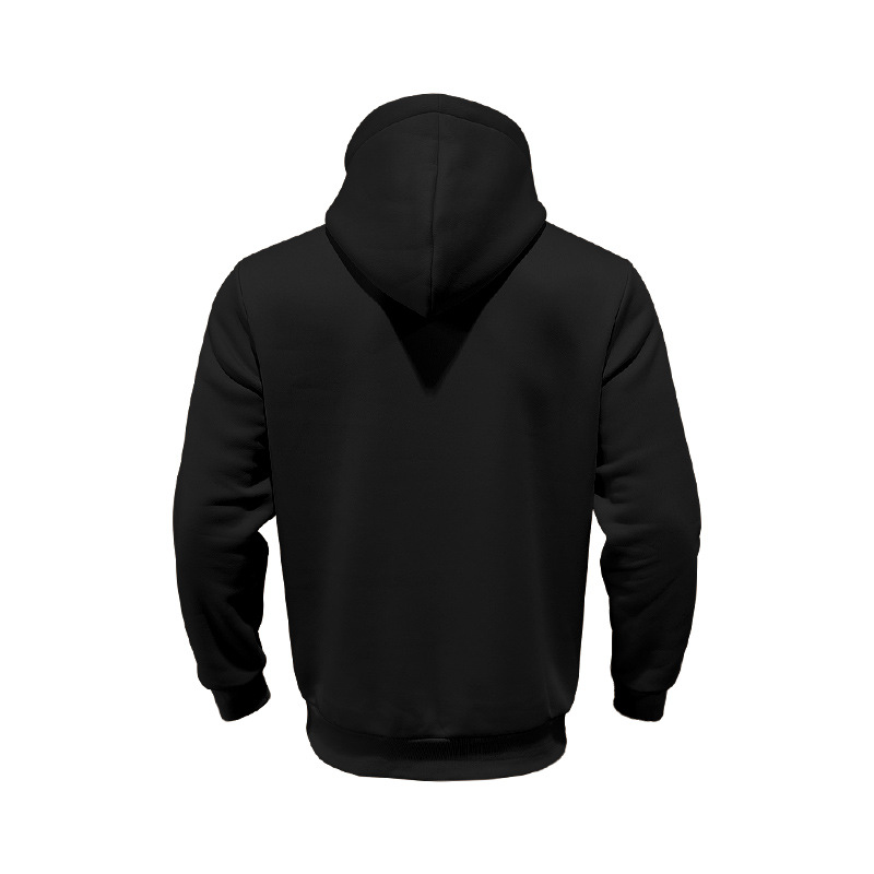 Men's Clothing Tops Sweatshirts Hoodies Classic Men's Fleece-Lined Half-Zip Trendy Hooded Double-Panel Overlap Long Sleeve Loose Oversized Couple Sweatshirt