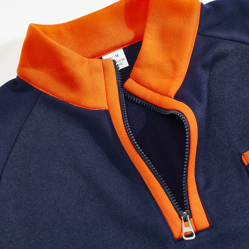 Men's Clothing Tops Sweatshirts American-Style Men's Heavyweight Insulated Zippered Sweatshirt with Patchwork for Personalized Casual Look