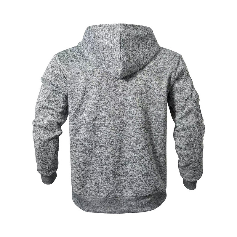 Men's Clothing Tops Sweatshirts Hoodies American-Style Heavyweight Plush Men's Retro Cation Workwear Pocket Hoodie Zipper Trendy Sportswear