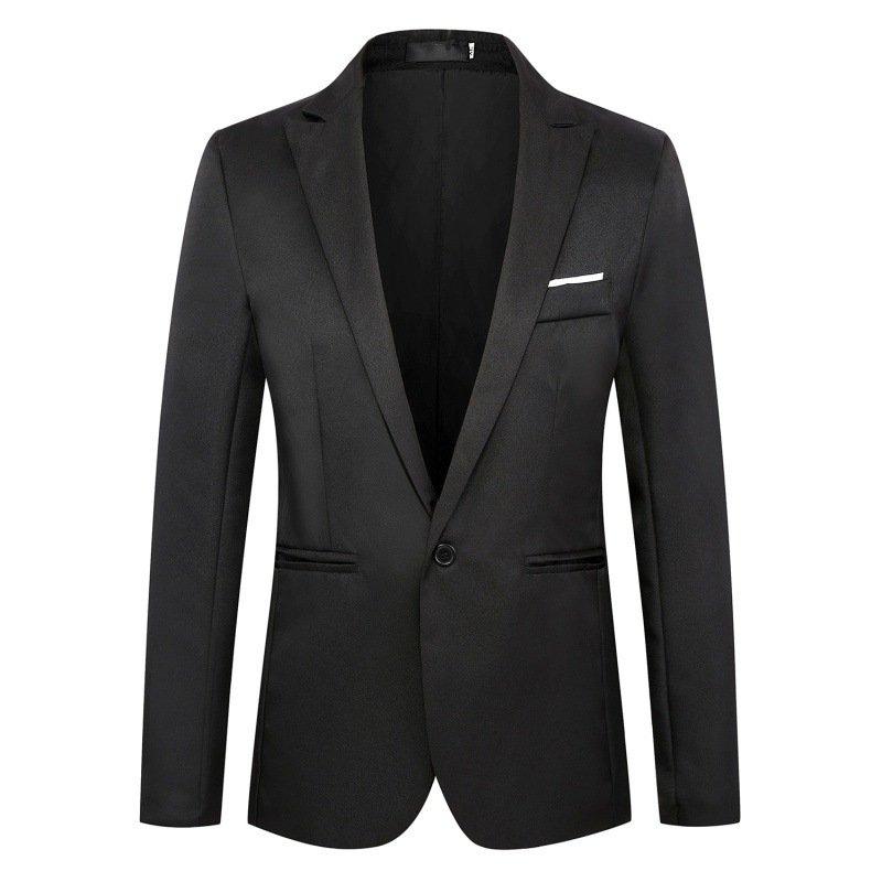 Men's Clothing Tops Blazers Fashionable Casual Suit Jacket for Men Slim Fit Business Suit Jacket for Men One Button Small Suit for Men