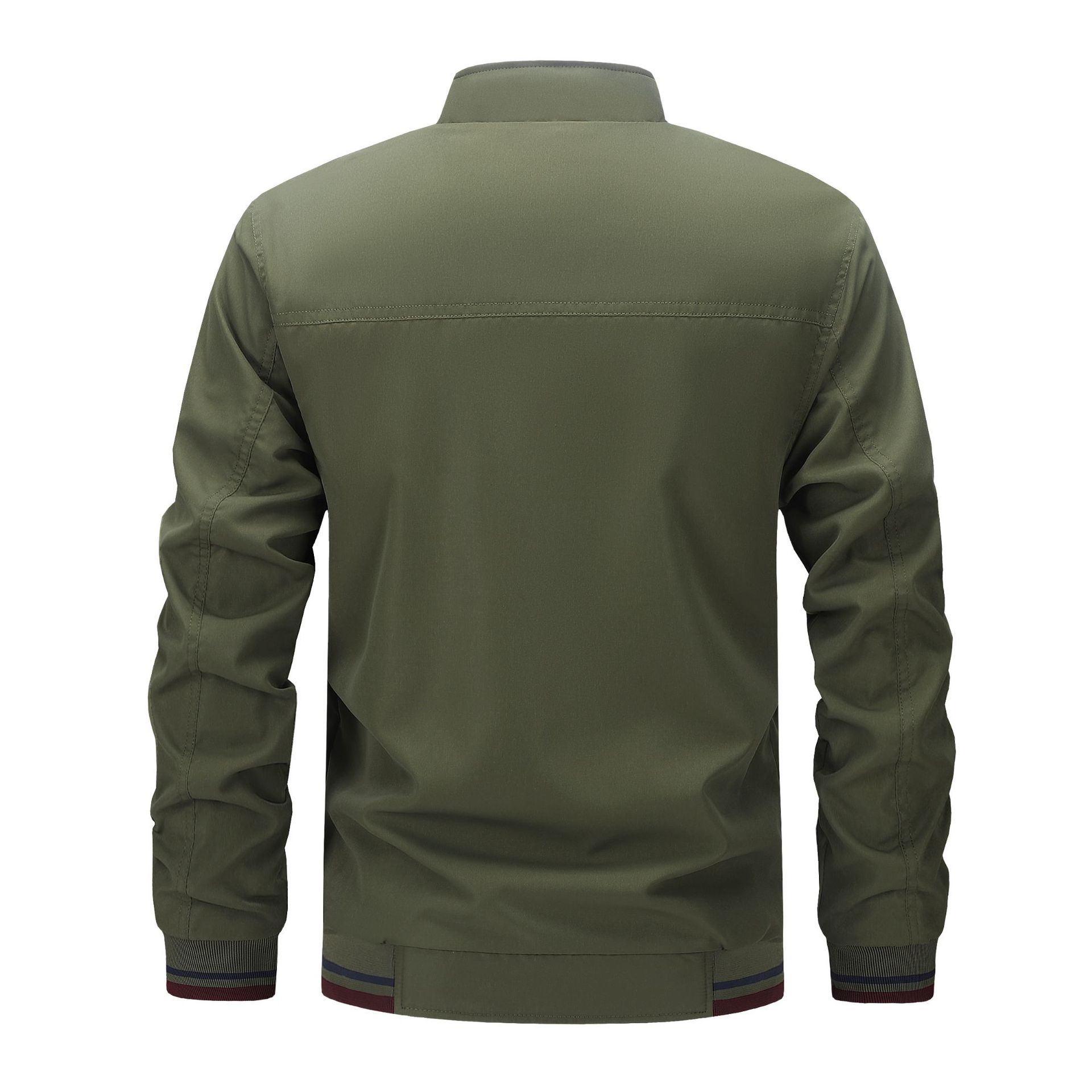 Men's Clothing Tops Jackets Coats Spring Autumn Double Sided Stand Collar Casual Jacket Flight Jacket Men's Jacket