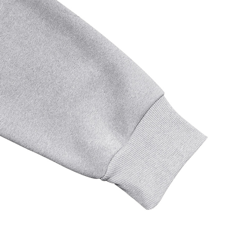 Men's Clothing Tops Sweatshirts Hoodies Classic Men's Fleece-Lined Half-Zip Trendy Hooded Double-Panel Overlap Long Sleeve Loose Oversized Couple Sweatshirt