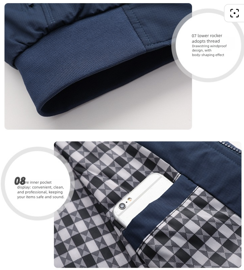 Men's Clothing Tops Jackets Coats New Men's Jacket for Spring Autumn Casual Men's Handsome Pilot Zipper Jacket