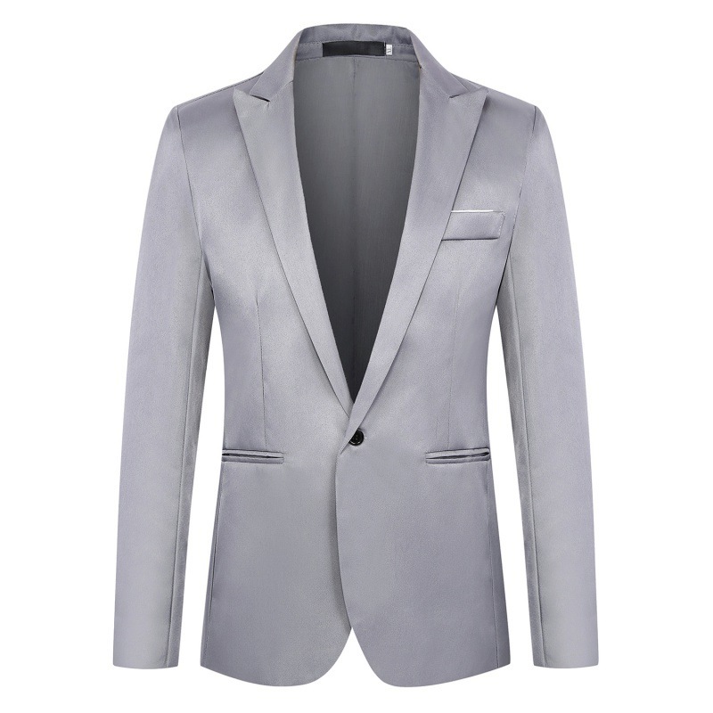Men's Clothing Tops Blazers Fashionable Casual Suit Jacket for Men Slim Fit Business Suit Jacket for Men One Button Small Suit for Men
