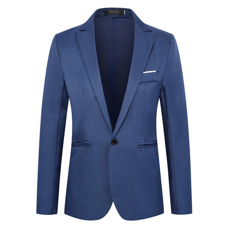 Men's Clothing Tops Blazers Fashionable Casual Suit Jacket for Men Slim Fit Business Suit Jacket for Men One Button Small Suit for Men