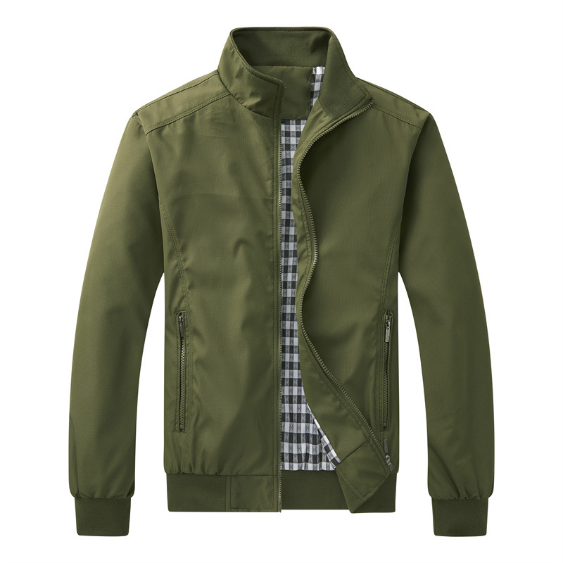 Men's Clothing Tops Jackets Coats New Men's Jacket for Spring Autumn Casual Men's Handsome Pilot Zipper Jacket