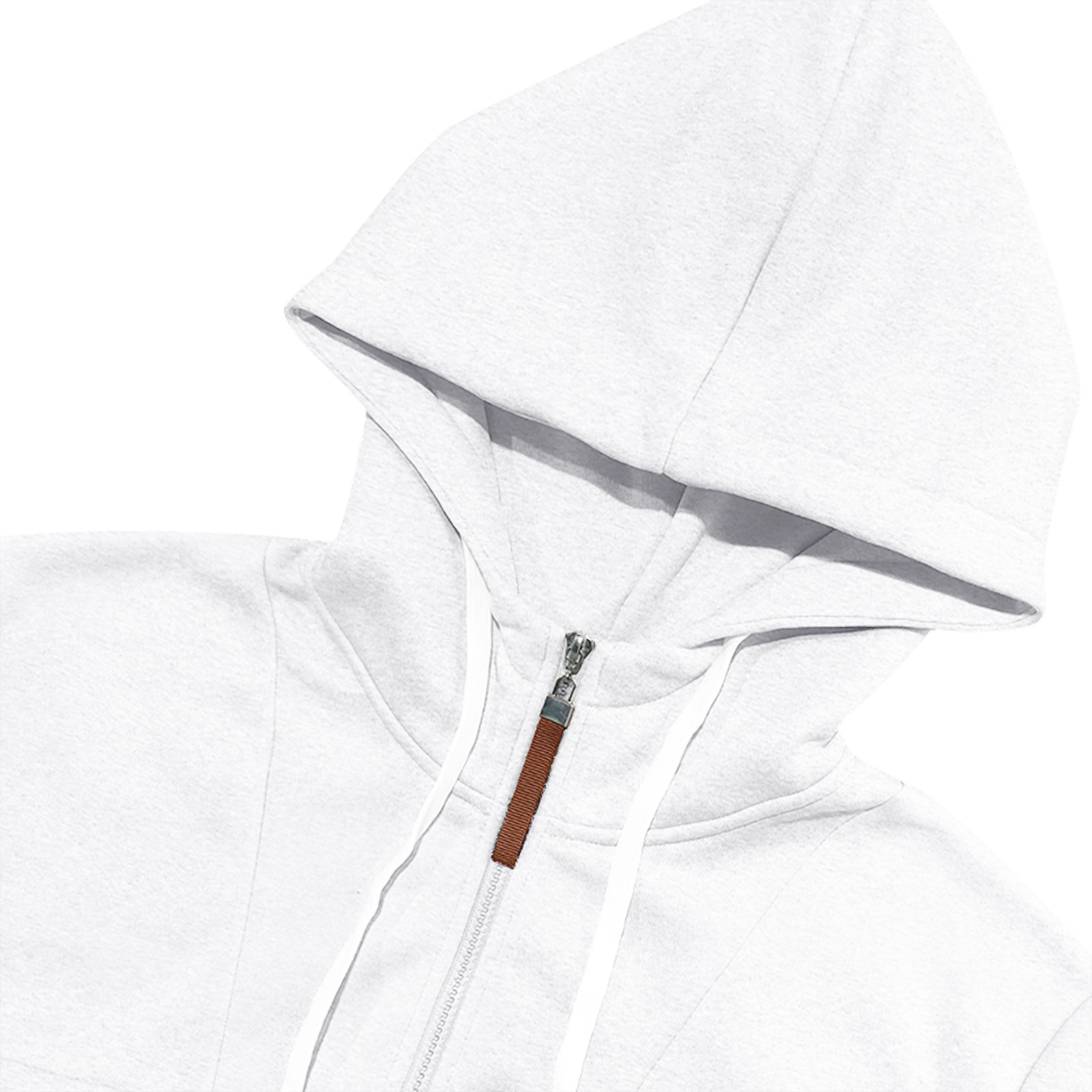 Men's Clothing Tops Sweatshirts Hoodies Classic Men's Fleece-Lined Half-Zip Trendy Hooded Double-Panel Overlap Long Sleeve Loose Oversized Couple Sweatshirt