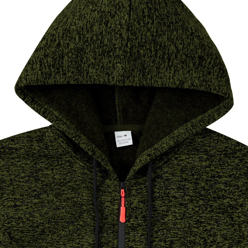 Men's Clothing Tops Sweatshirts Hoodies American-Style Heavyweight Plush Men's Retro Cation Workwear Pocket Hoodie Zipper Trendy Sportswear