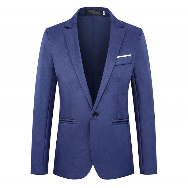 Men's Clothing Tops Blazers Fashionable Casual Suit Jacket for Men Slim Fit Business Suit Jacket for Men One Button Small Suit for Men