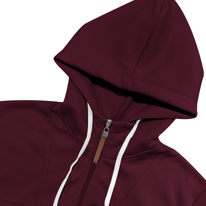 Men's Clothing Tops Sweatshirts Hoodies Classic Men's Fleece-Lined Half-Zip Trendy Hooded Double-Panel Overlap Long Sleeve Loose Oversized Couple Sweatshirt