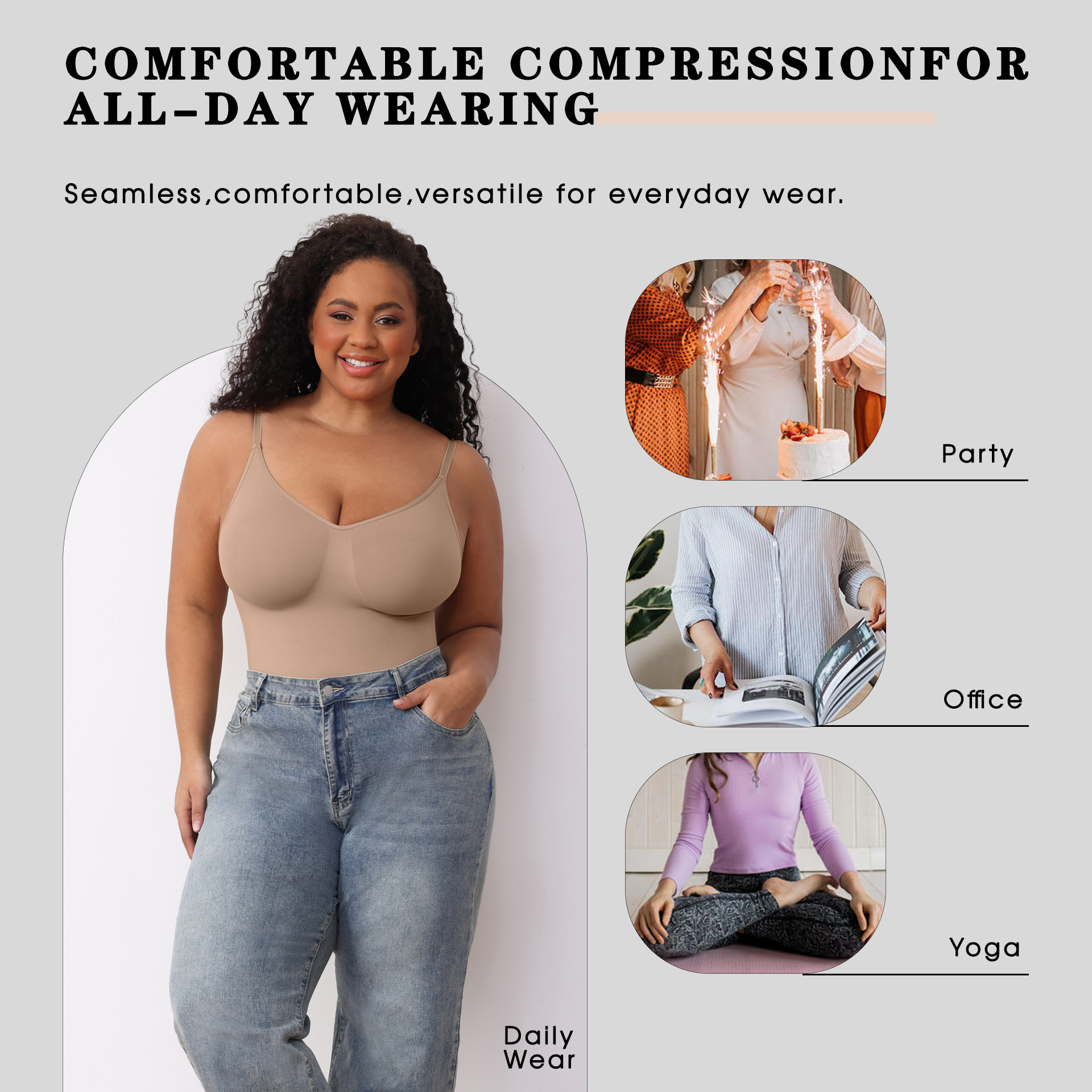 Women's Clothing Lingerie Shapewear Body-Shaping One-Piece Garment Tummy Control Waist Shaping for Body Shaping