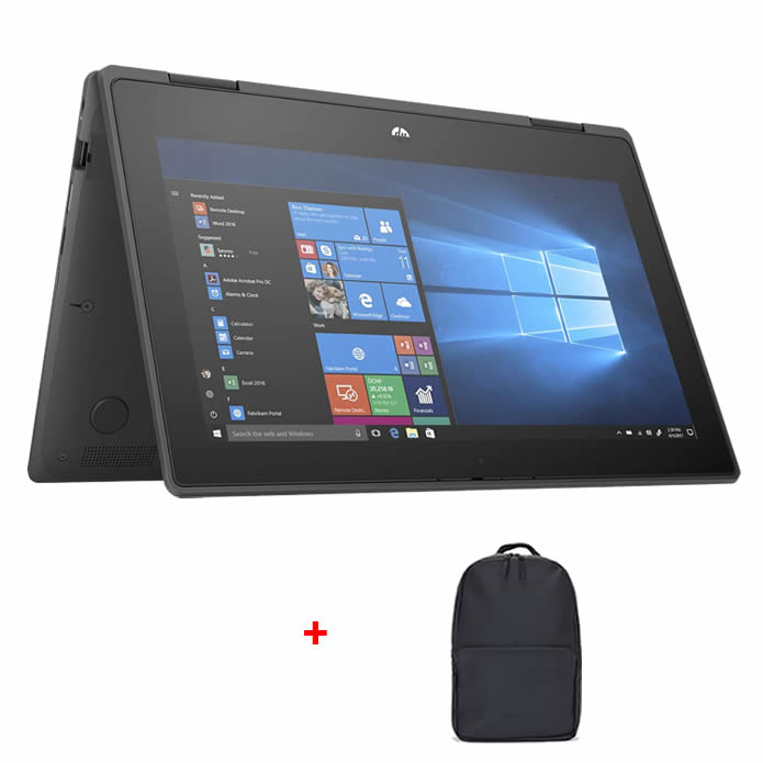 Refurbished HP ProBook 11 X360 G6 Intel Core i3 8GB 256GB SSD 10th Gen 11.6" HD Display Touchscreen Windows 11 Pro Webcam, WiFi Portable Education, Office, Remote work Laptop + Mouse