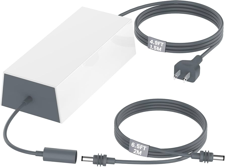 Starlink Gen 3 Power Supply 195W Replacement AC Adapter 57V 3.45A | Replacement Charger for Starlink Gen 3 Standard Kit | 6.5FT DC Cable
