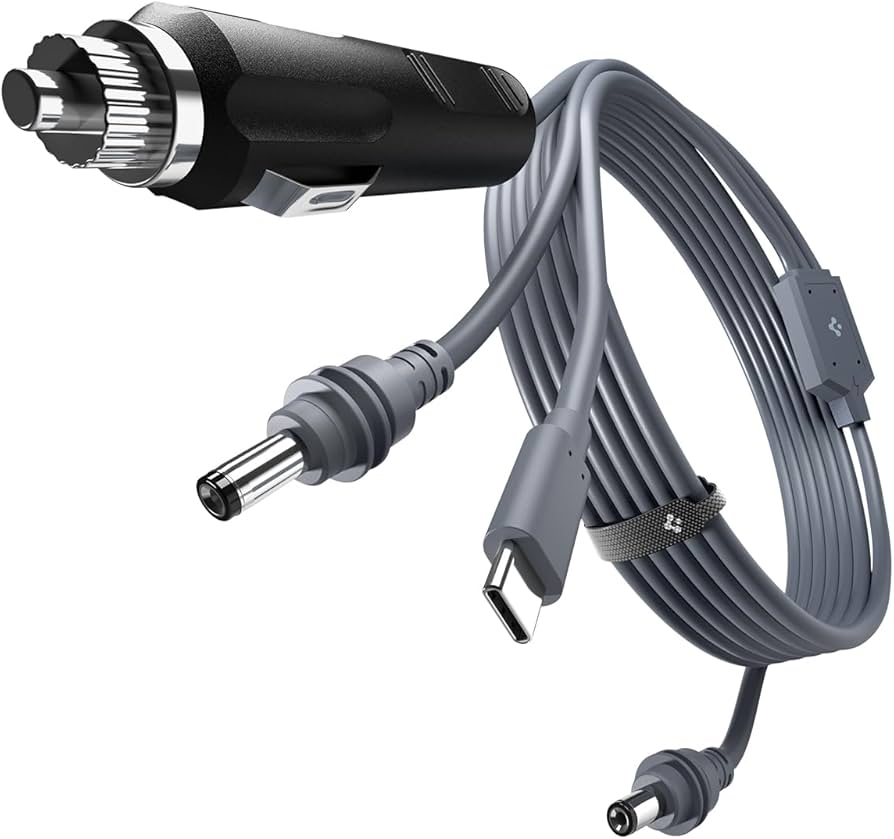 Starlink Mini 3 in 1 DC Power Cable 16.4FT, 100W+ USB C 12-24V Cigarette Lighter Plug and DC Male Power Cable Cord for Starlink Mini, Plug and Play Accessories 5M