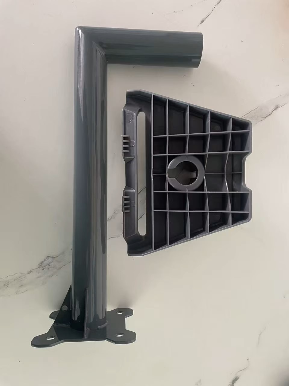 Starlink Gen 3 Mount for V3 V4 Starlink Standard Kit Dish Long Pipe Wall Mount Set Antenna Bracket Satellite Internet L Shaped Mount with Adapter