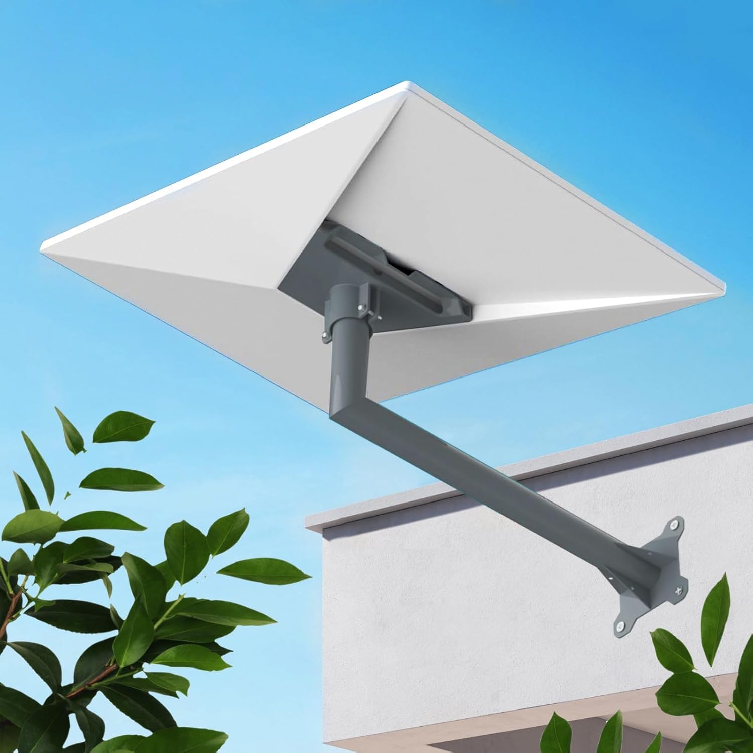 Starlink Gen 3 Mount for V3 V4 Starlink Standard Kit Dish Long Pipe Wall Mount Set Antenna Bracket Satellite Internet L Shaped Mount with Adapter