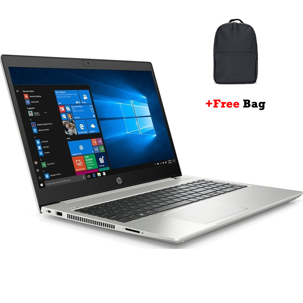 HP ProBook 450 G7 Intel Core i5 10th Generation 8GB RAM 1TB HDD + 128GB SSD + 15.6 Inches + 2GB Graphics with Numerical Keyboard Windows 11 Pro, MS Office 2021 Laptop + Bag Refurbished