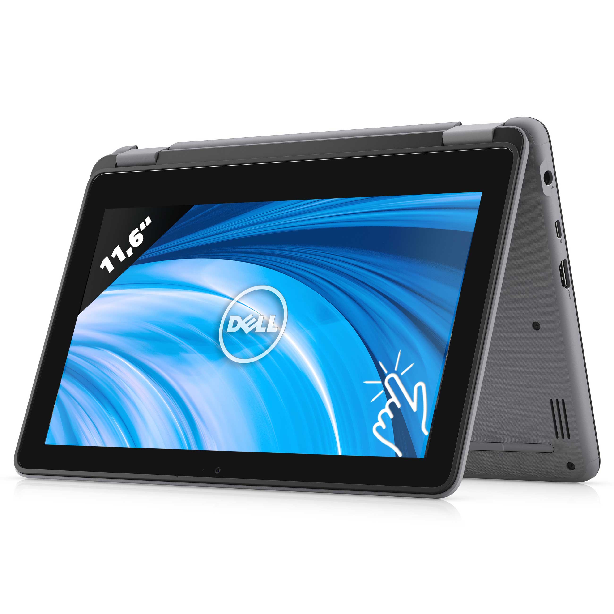 DELL Latitude 3120 x360 8GB 128GB SSD Pentium Silver 2-in-1 Laptop 11.6" Touchscreen Convertible Quad-Core Windows 11 Pro Office 2021 Slim Laptop Bag + Mouse - Refurbished