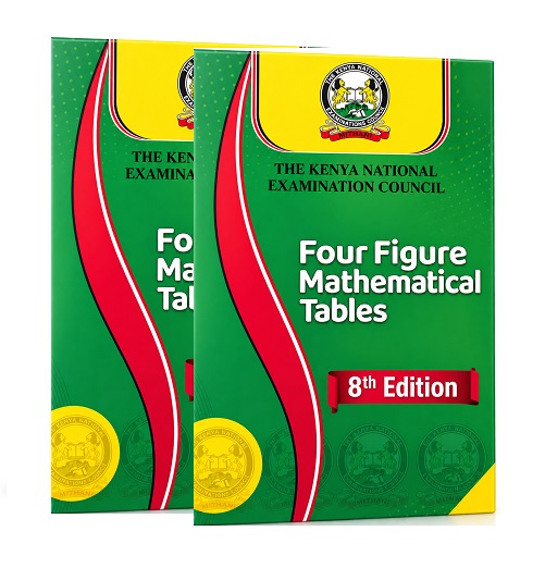 Four Figure Mathematical Tables 8th Edition KNEC Approved Mathematics Reference Book for KCSE Students, Secondary School Revision, Exams, Trigonometry, Algebra, Calculus, Statistics.