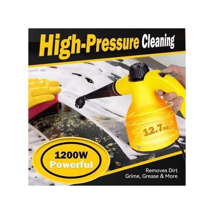 BEST Handheld Portable Steam Cleaner, High Pressure Steamer for Cleaning with Multi-Purpose Accessory Kit & Extension Hose, Chemical-Free Deep Cleaner