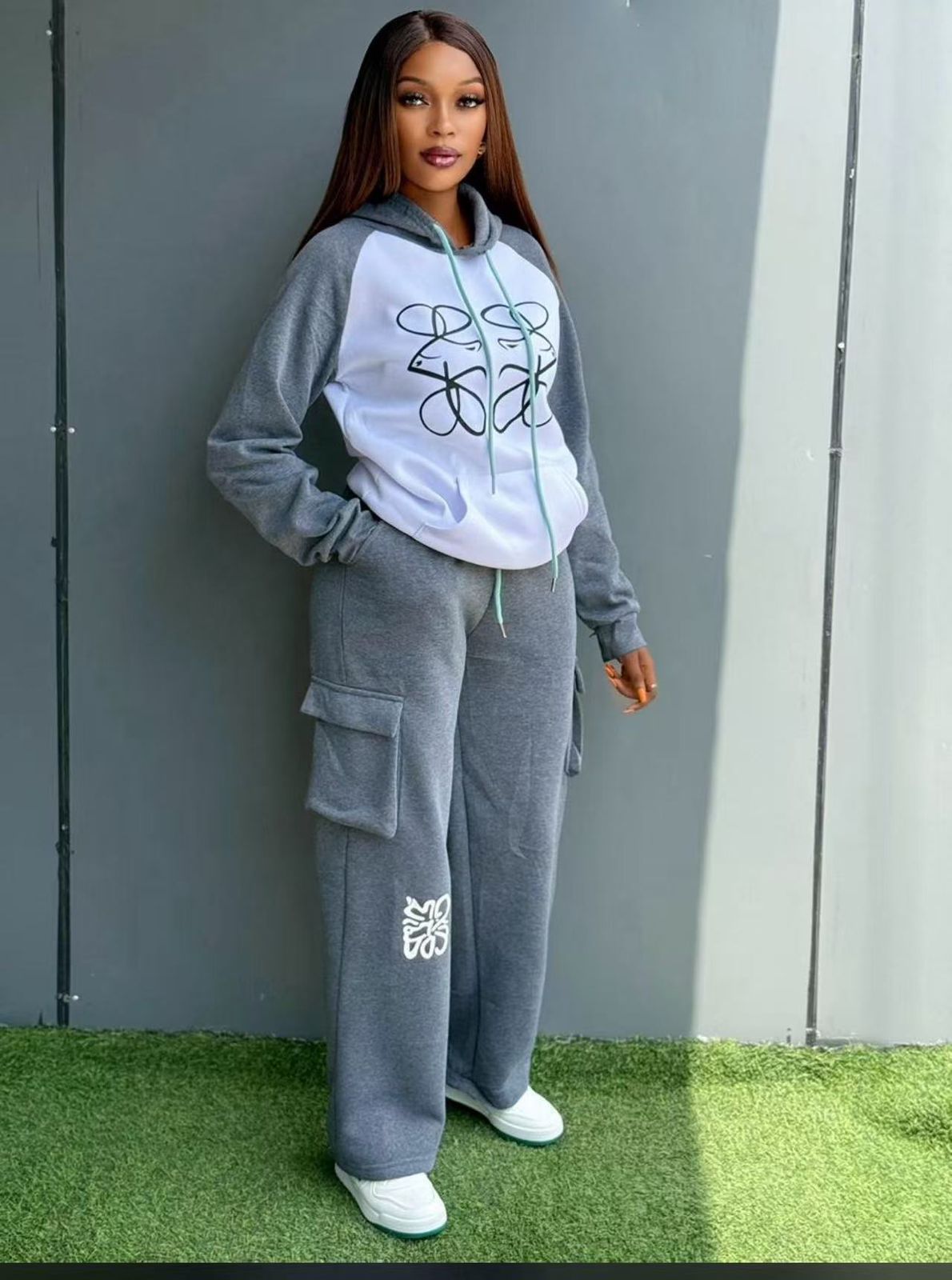 Ladies 2 Piece Outfit Set Fashionable Matching Top and Trouser Elegant Comfortable Casual Wear for Work Party Kenya