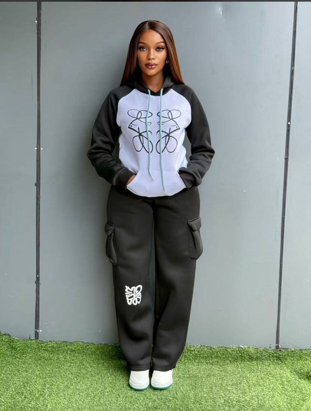 Ladies 2 Piece Outfit Set Fashionable Matching Top and Trouser Elegant Comfortable Casual Wear for Work Party Kenya