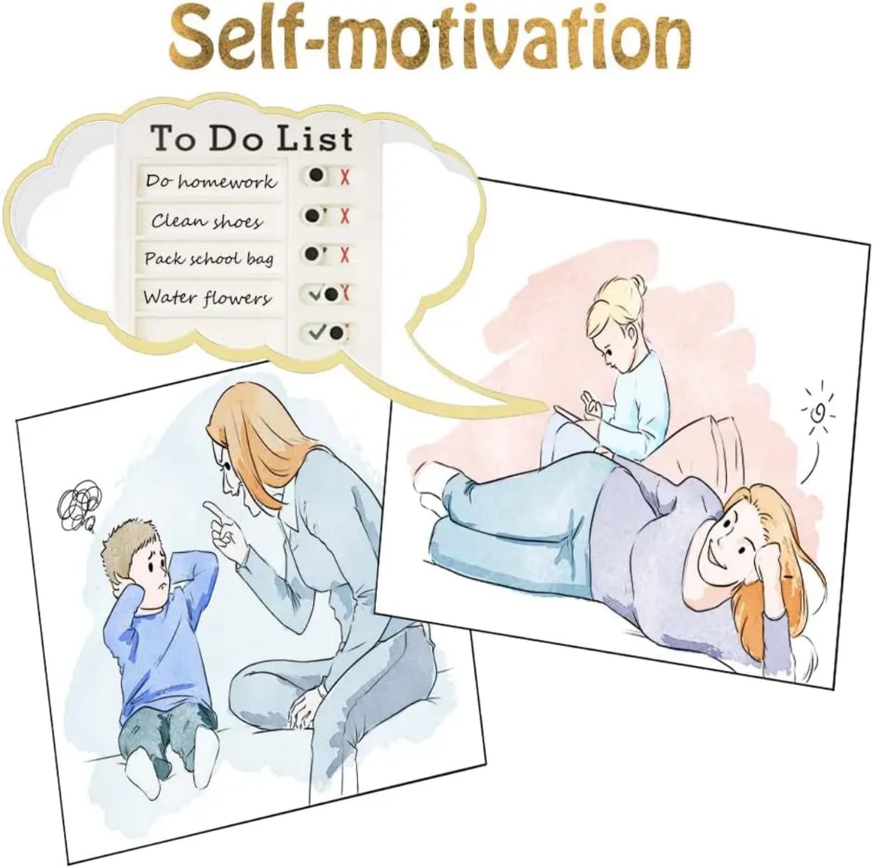 Multipurpose Daily Planner & Task Organizer - Versatile Reusable Memo to do list Checklist Board my chores for Kids Adults + FREE Pen