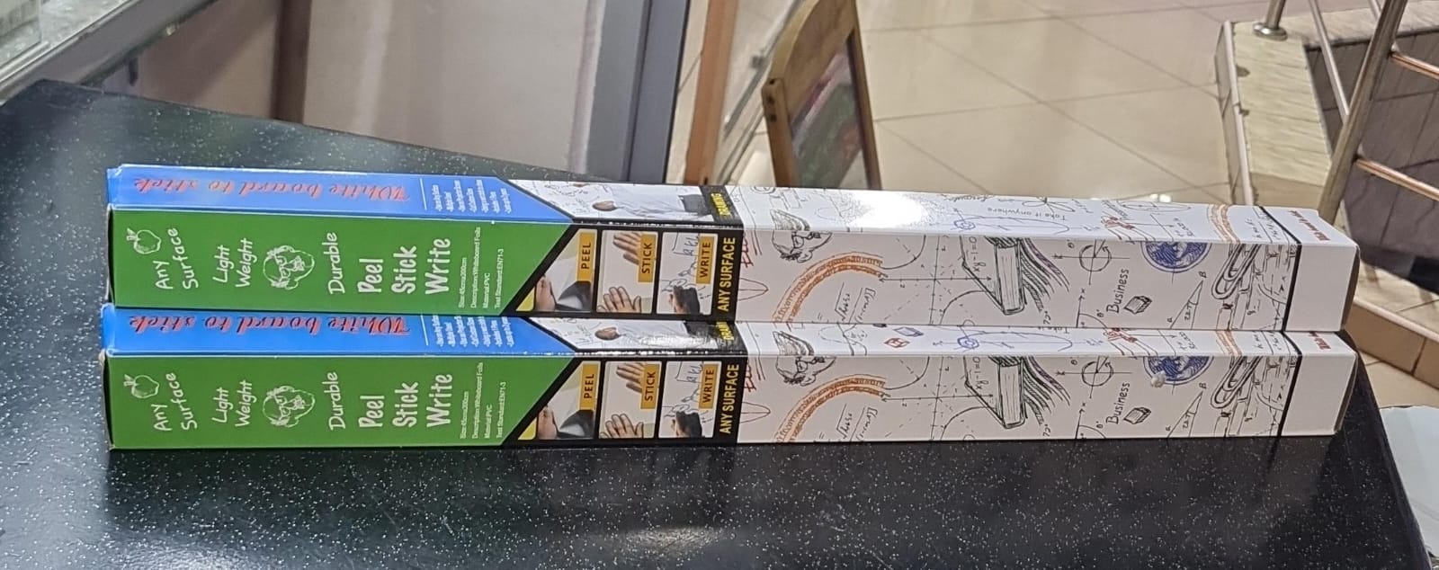 Self-Adhesive Whiteboard Sticker Roll (45cm x 200cm) Peel & Stick Dry Erase Wall Paper