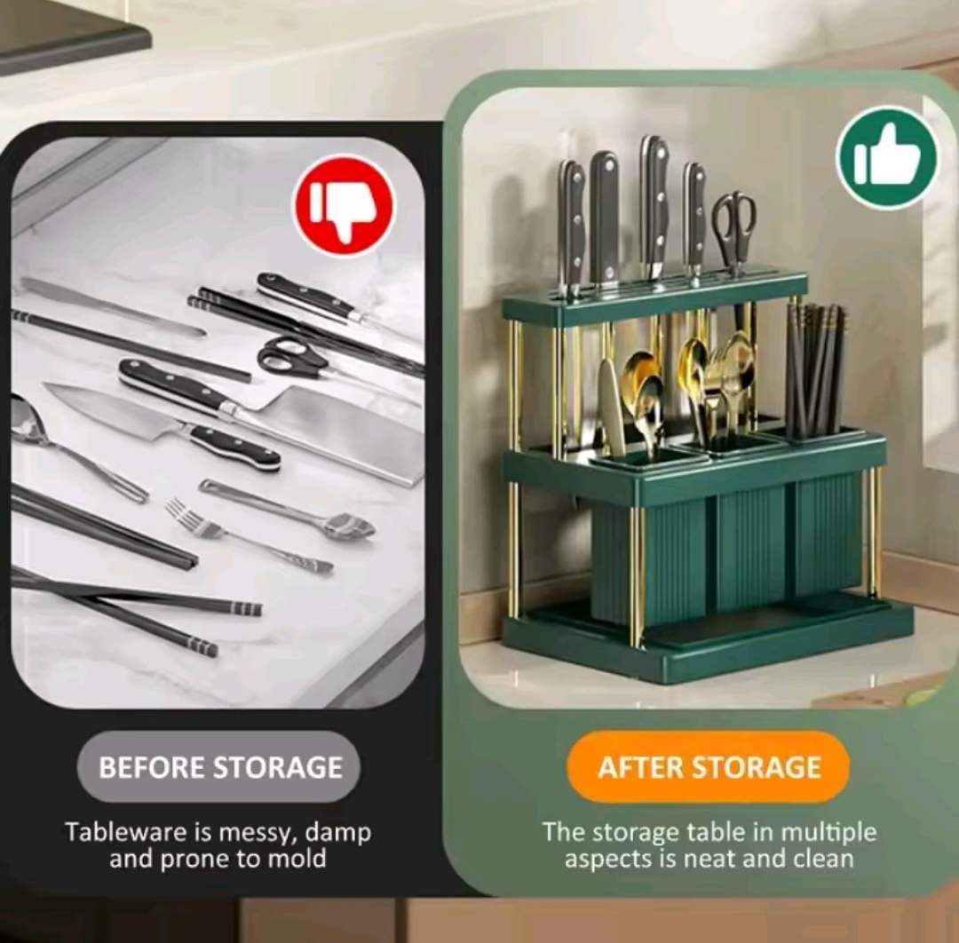 🥁💥🥁🥁
Cutlery well organized - kitchen cutleries organizer
Grab this organizer today for a neat well organized kitchen 
Adds aesthetic value