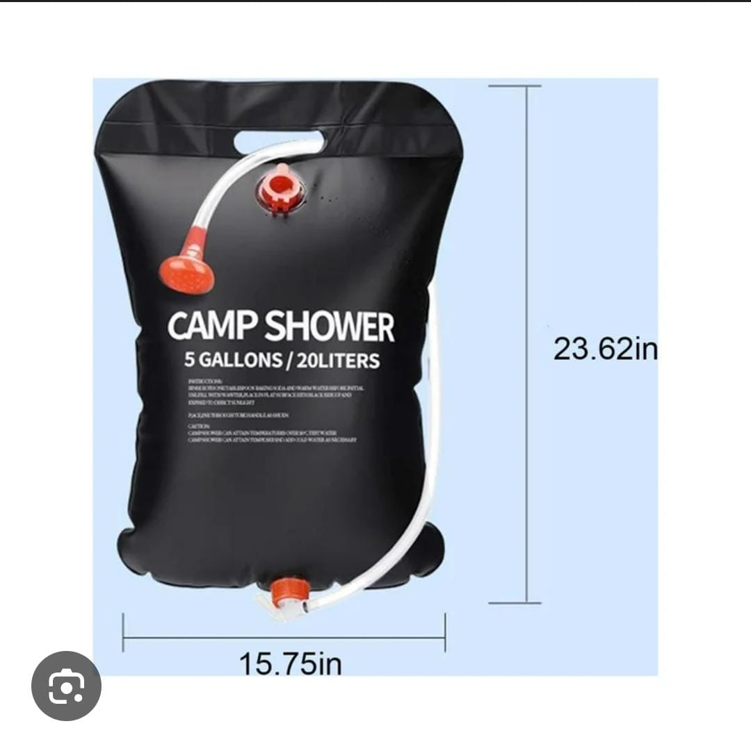 🔥CRAZY DEALS  🔥-  🕊️20L Camp shower now available in black colour