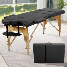 Portable Massage Table Bed Professional Folding Massage Table Spa & Therapy Treatment Table Adjustable Salon Massage Bed Deluxe Portable Spa Table Foldable Beauty & Massage Couch Professional Therapy