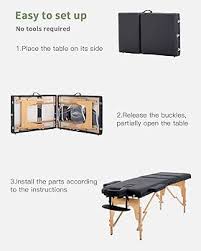 Portable Massage Table Bed Professional Folding Massage Table Spa & Therapy Treatment Table Adjustable Salon Massage Bed Deluxe Portable Spa Table Foldable Beauty & Massage Couch Professional Therapy