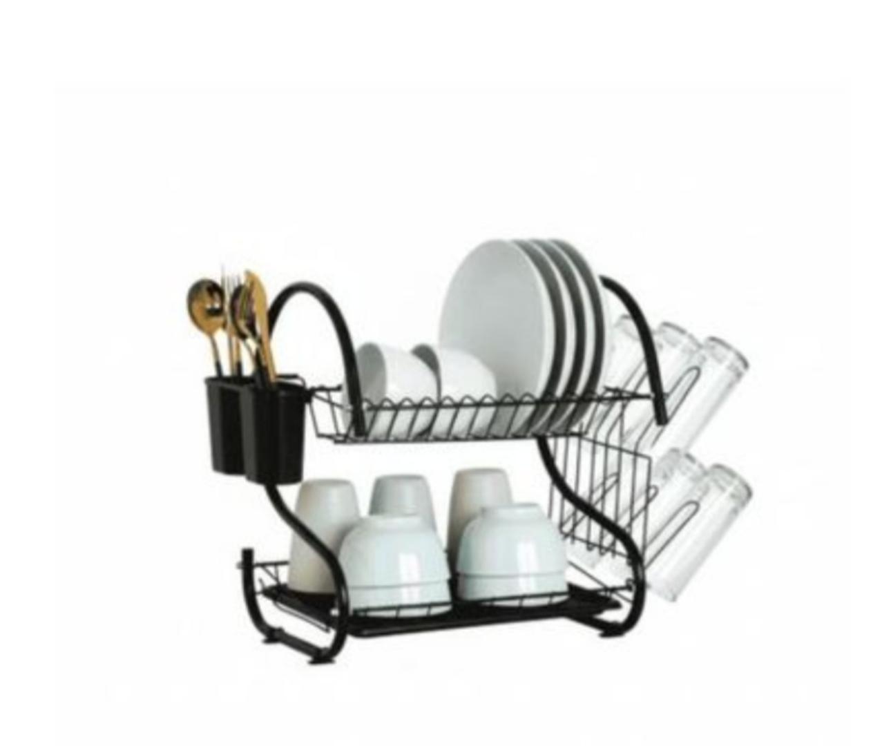 Dish Rack 2 Tier Kitchen Dish Rack