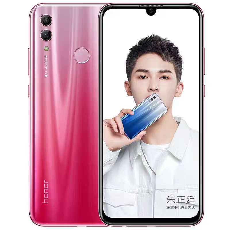 Refurbished Honor 10 Lite 6.21" 6GB+64GB 13MP+24MP 3400mAh 4G/LTE HiSilicon Kirin 710 Octa Core Processor Dual SIM Dual Standby