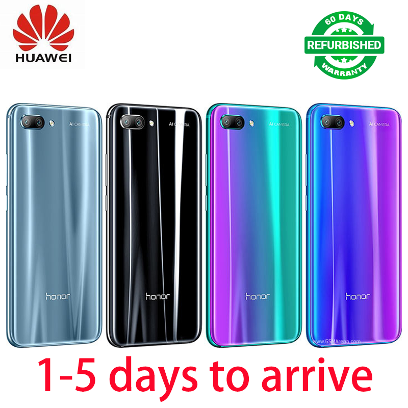 Refurbished Honor 10 5.84" 6GB+128GB 24MP+24MP 3400mAh 4G/LTE HiSilicon Kirin 970 Octa Core Processor Dual SIM Dual Standby  No Fingerprint