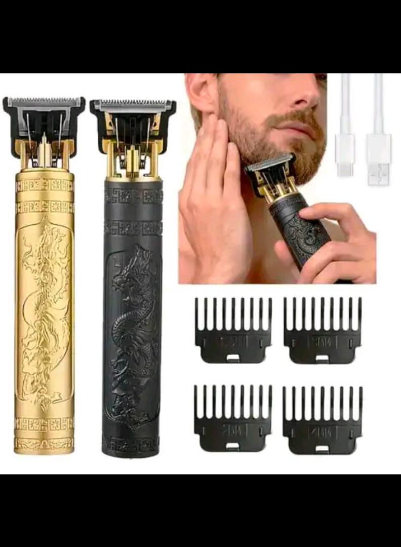 USB Cordless Hair Clipper Trimmer Beard Electric Professional Haircut Dragon Monster Rechargeable ABS Vintage Metal Shaving Machine clippers Wireless Barber cutting Kinyozi