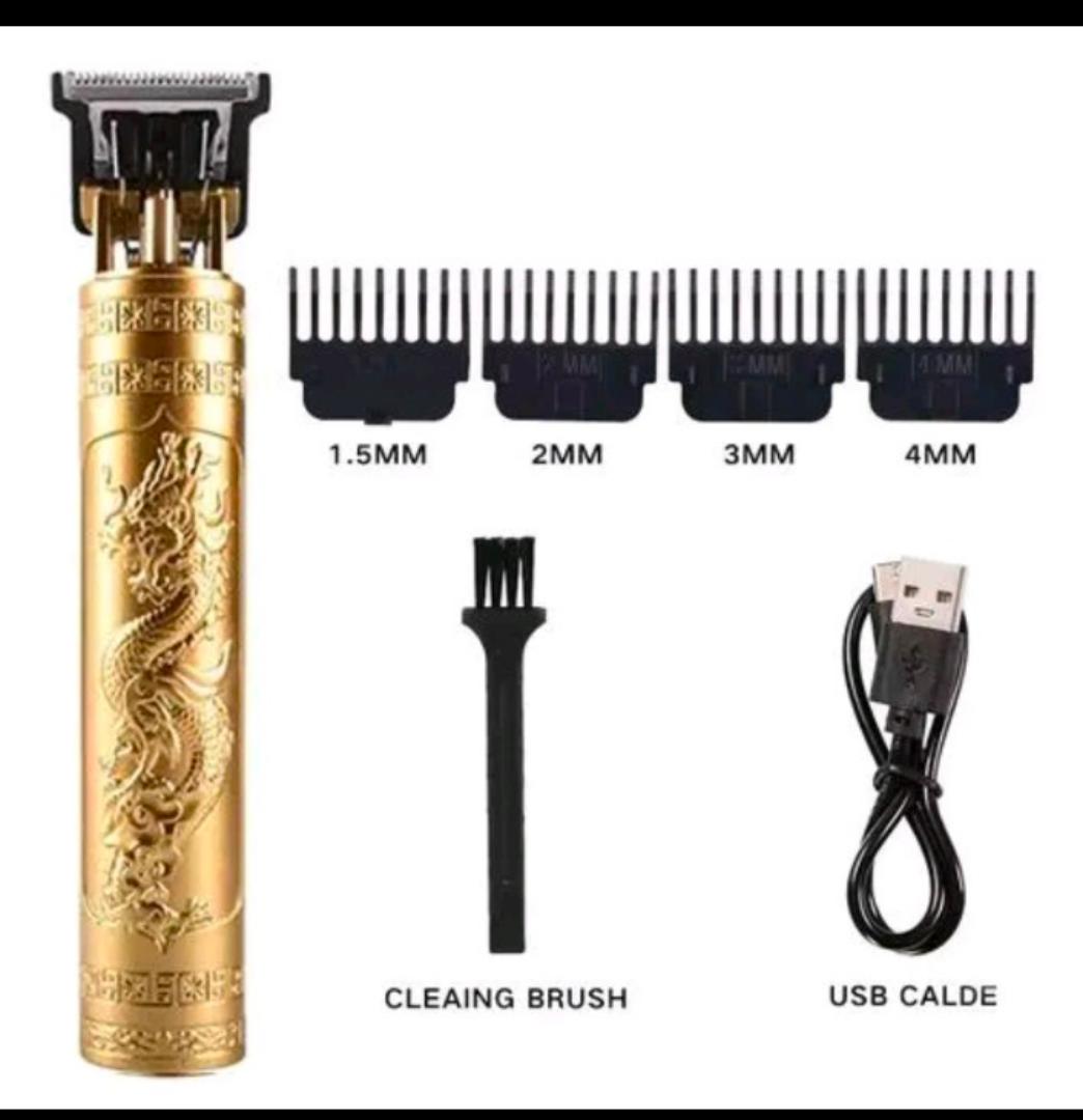 USB Cordless Hair Clipper Trimmer Beard Electric Professional Haircut Dragon Monster Rechargeable ABS Vintage Metal Shaving Machine clippers Wireless Barber cutting Kinyozi