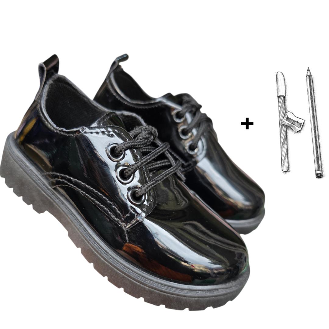 Scuff Resistant Kids School Shoes, Smart Style, Made to Last. Ultra Comfort Kids Uniform Shoes .