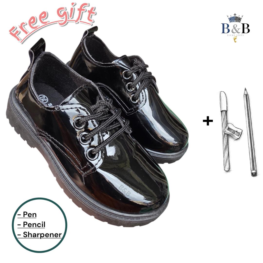 Scuff Resistant Kids School Shoes, Smart Style, Made to Last. Ultra Comfort Kids Uniform Shoes .