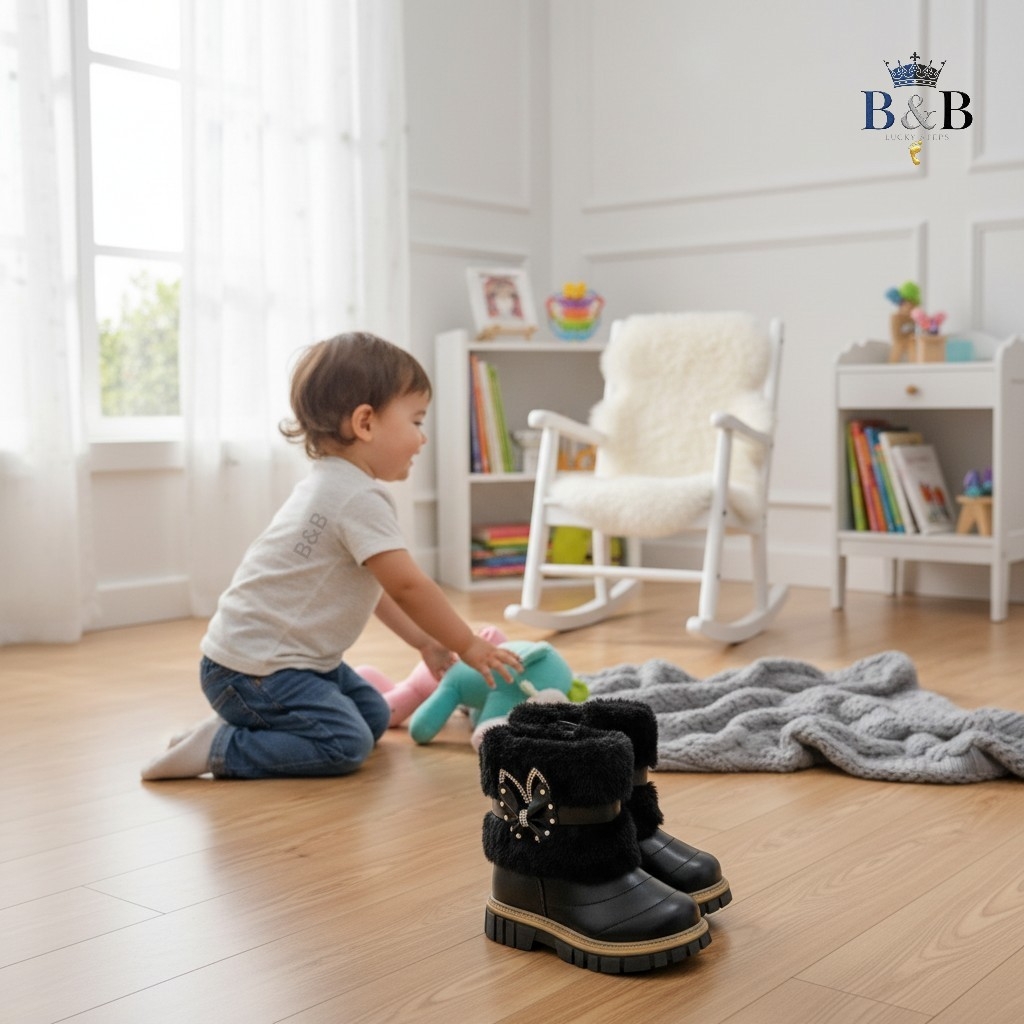 Puddle Proof Warm Winter Boots for Kids. Lightweight, ​Waterproof, Ultra-Warm Fleece-Lined Kids Boot.