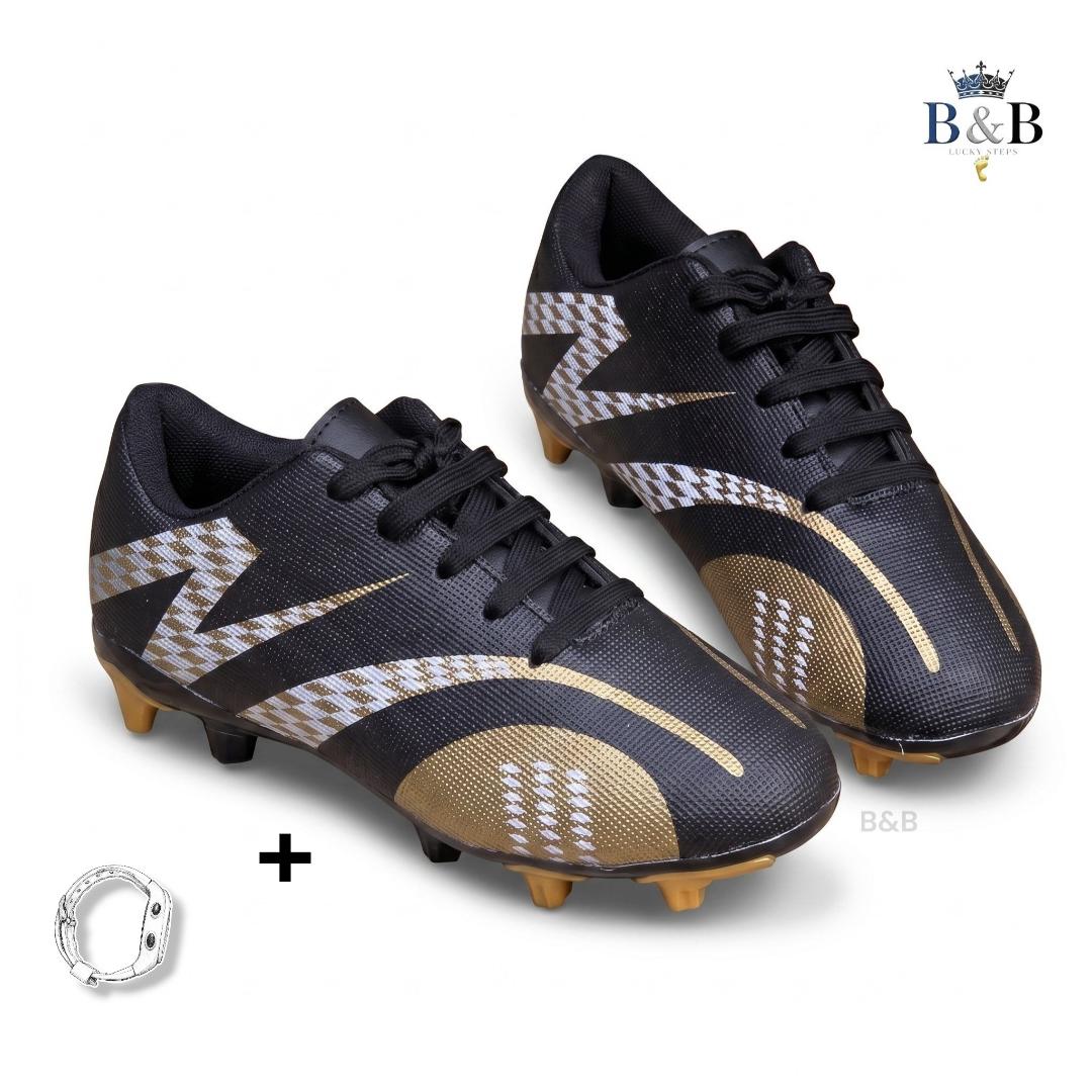 Boys And Girls Outdoor Soccer Shoes. Kids Firm Ground Soccer Shoes Comfortable Anti-Slip Training Sneakers. Lightweight Football Shoes.