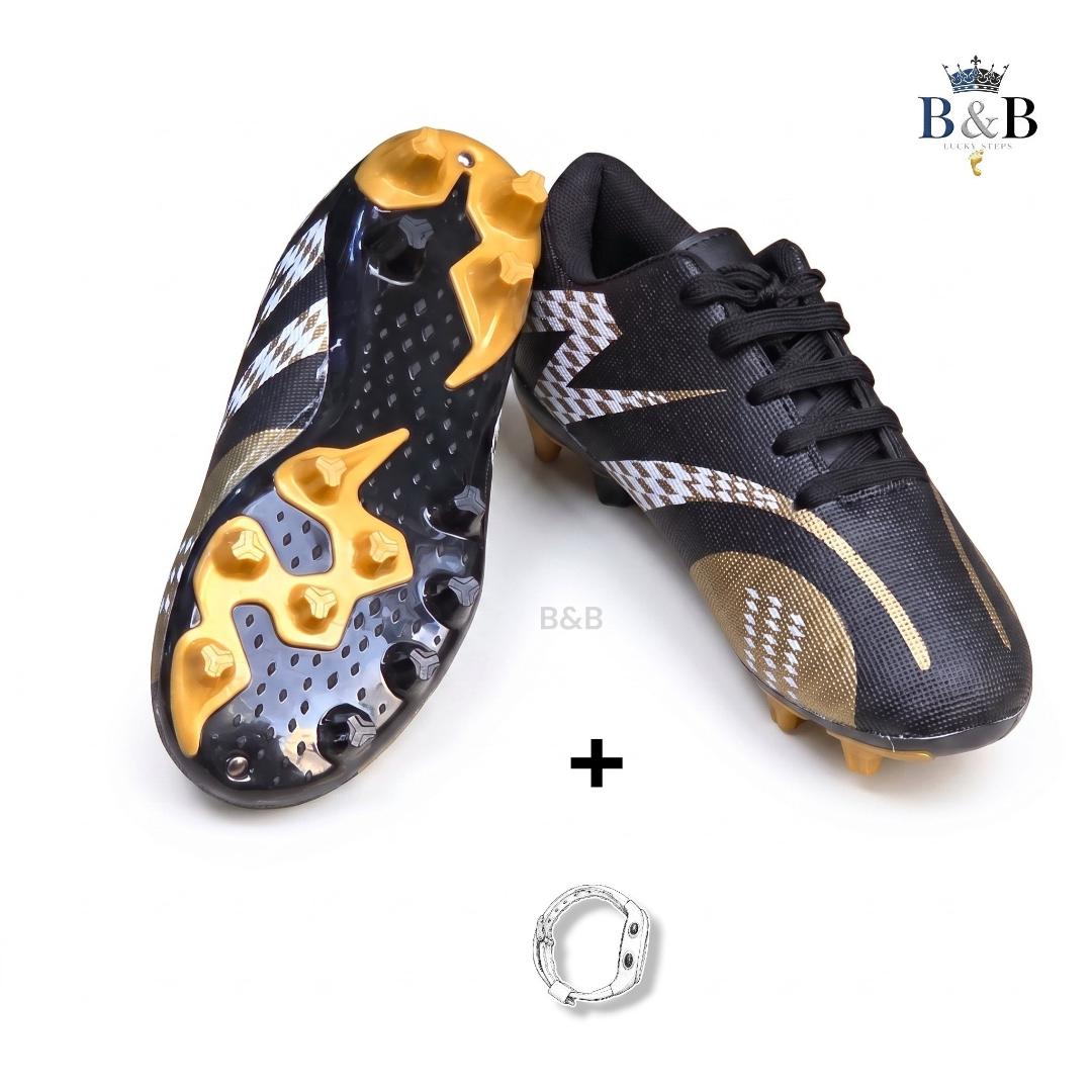 Boys And Girls Outdoor Soccer Shoes. Kids Firm Ground Soccer Shoes Comfortable Anti-Slip Training Sneakers. Lightweight Football Shoes.