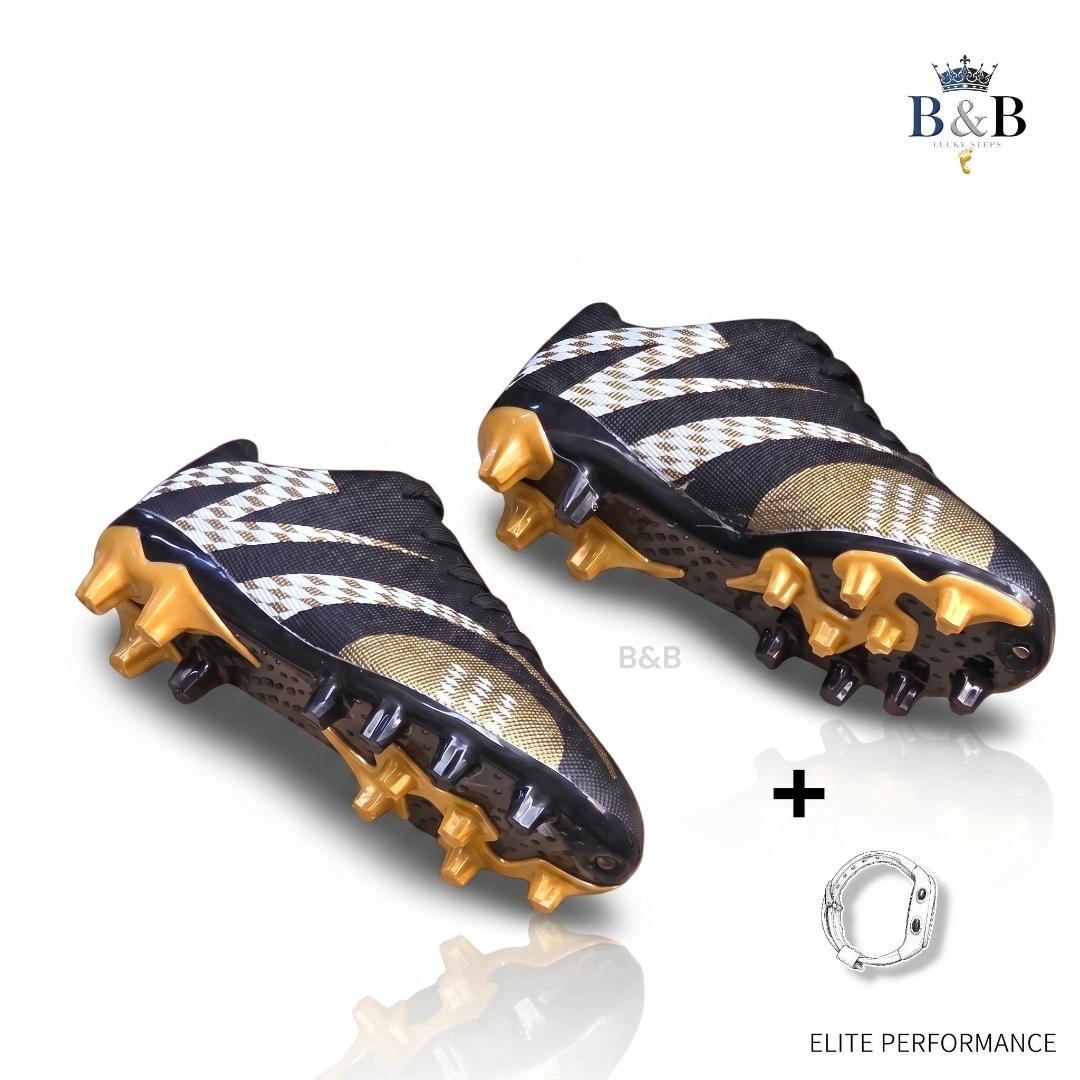 Boys And Girls Outdoor Soccer Shoes. Kids Firm Ground Soccer Shoes Comfortable Anti-Slip Training Sneakers. Lightweight Football Shoes.