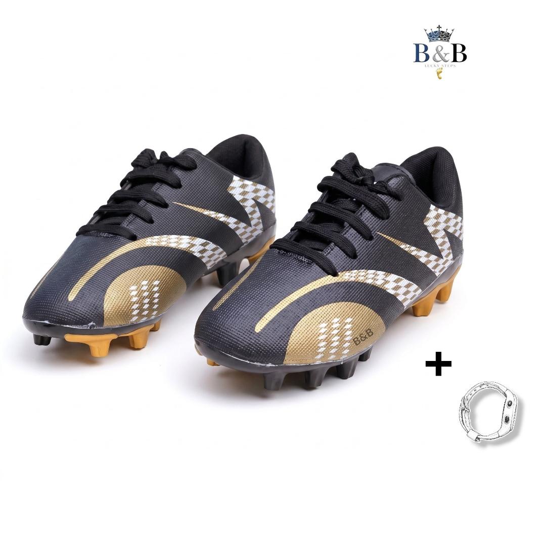 Boys And Girls Outdoor Soccer Shoes. Kids Firm Ground Soccer Shoes Comfortable Anti-Slip Training Sneakers. Lightweight Football Shoes.