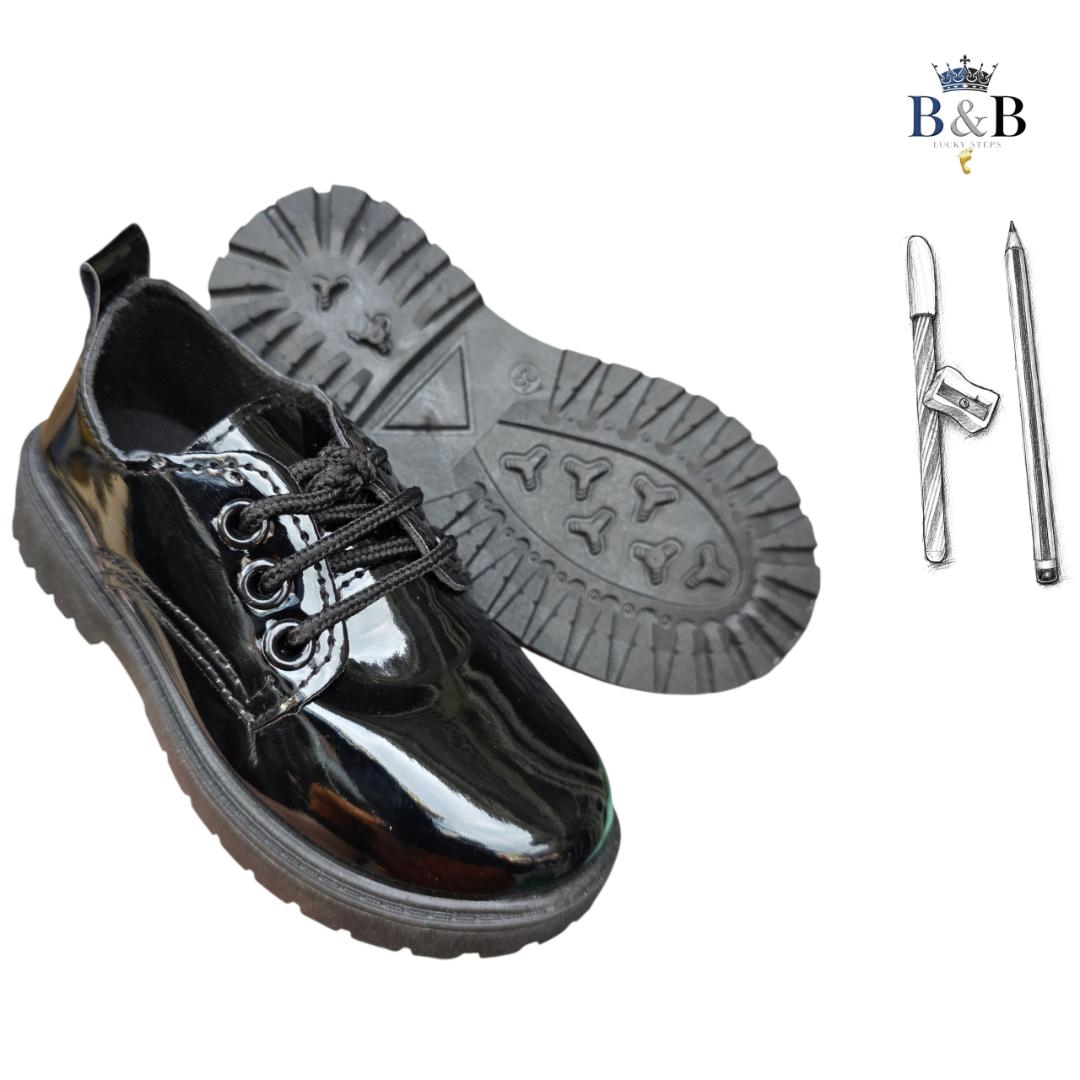 Scuff Resistant Kids School Shoes, Smart Style, Made to Last. Ultra Comfort Kids Uniform Shoes .