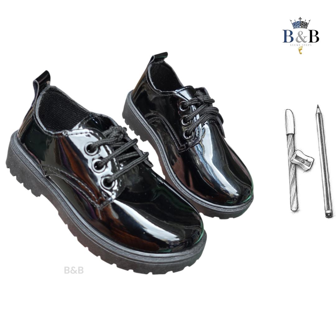 Scuff Resistant Kids School Shoes, Smart Style, Made to Last. Ultra Comfort Kids Uniform Shoes .