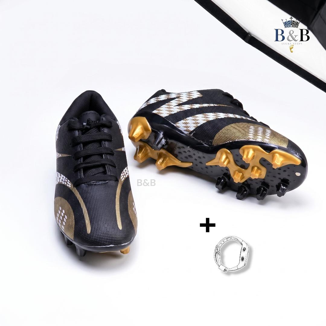 Boys And Girls Outdoor Soccer Shoes. Kids Firm Ground Soccer Shoes Comfortable Anti-Slip Training Sneakers. Lightweight Football Shoes.