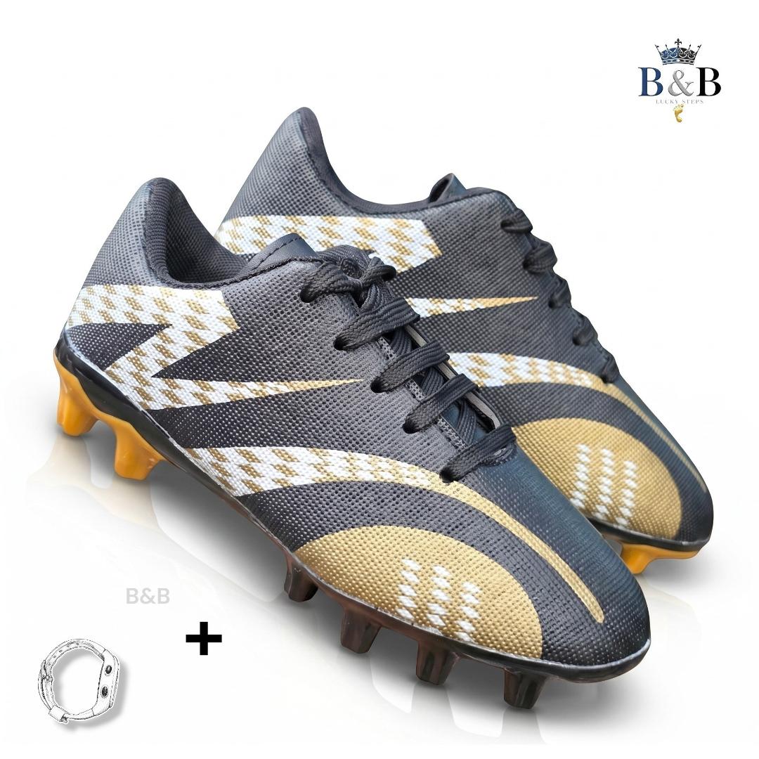 Boys And Girls Outdoor Soccer Shoes. Kids Firm Ground Soccer Shoes Comfortable Anti-Slip Training Sneakers. Lightweight Football Shoes.